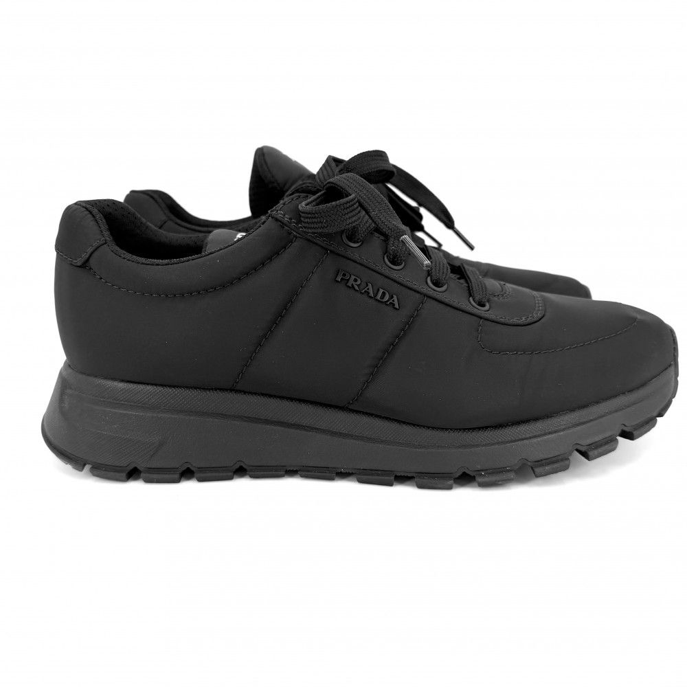Prada Sneakers Logo Shoes 7 Sizes Nylon Black — view 3