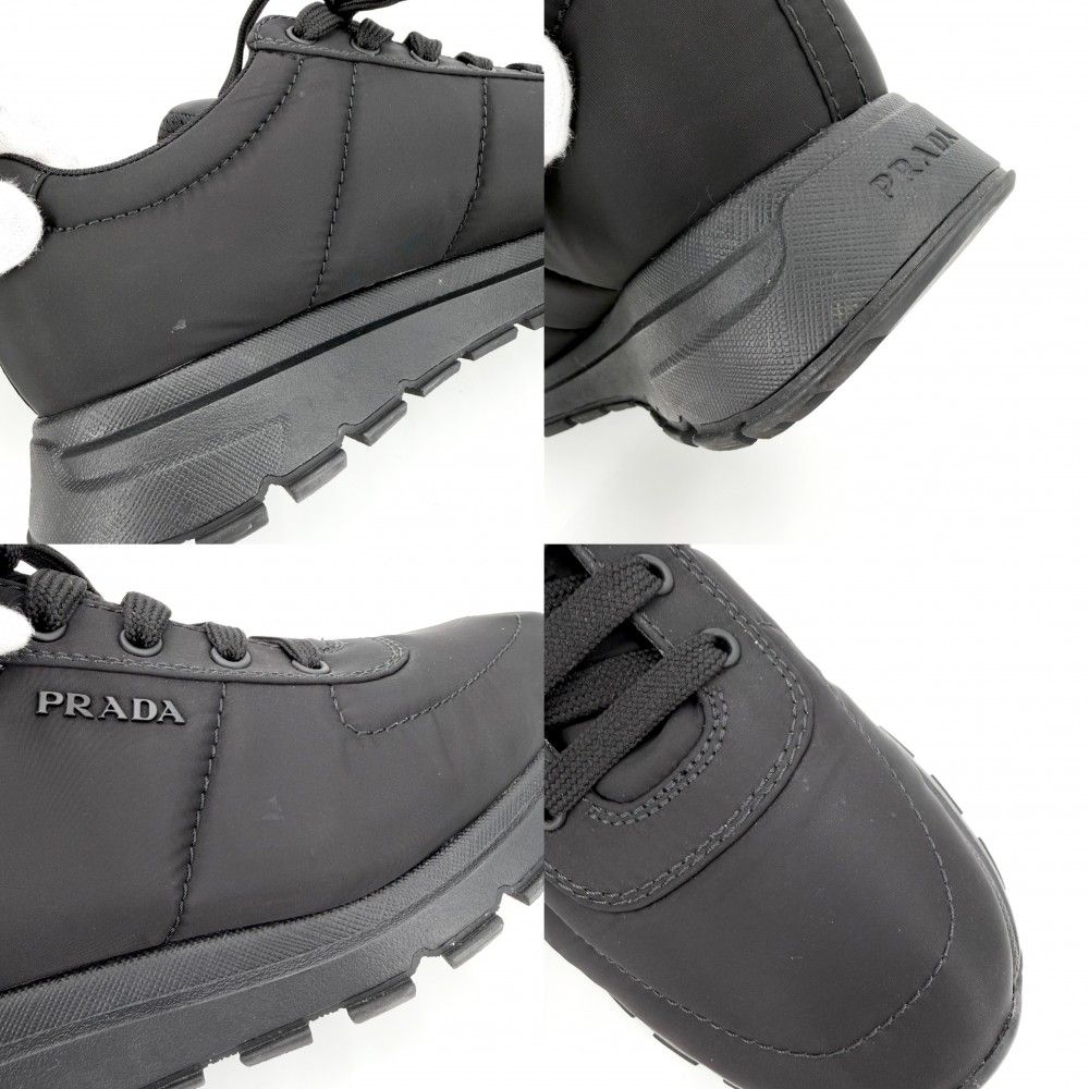 Prada Sneakers Logo Shoes 7 Sizes Nylon Black — view 7