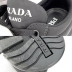 Prada Sneakers Logo Shoes 7 Sizes Nylon Black — view 8
