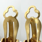 Chanel Earrings Magma Lava CC Logo Gold Plated — view 3