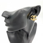 Chanel Earrings Magma Lava CC Logo Gold Plated — view 2