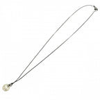Chanel Necklace CC Logo Chain Faux Pearl Rhinestone White Silver — view 5
