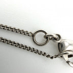 Chanel Necklace CC Logo Chain Faux Pearl Rhinestone White Silver — view 7