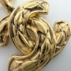 Chanel Necklace Quilted CC Logo Gold Plated — view 7