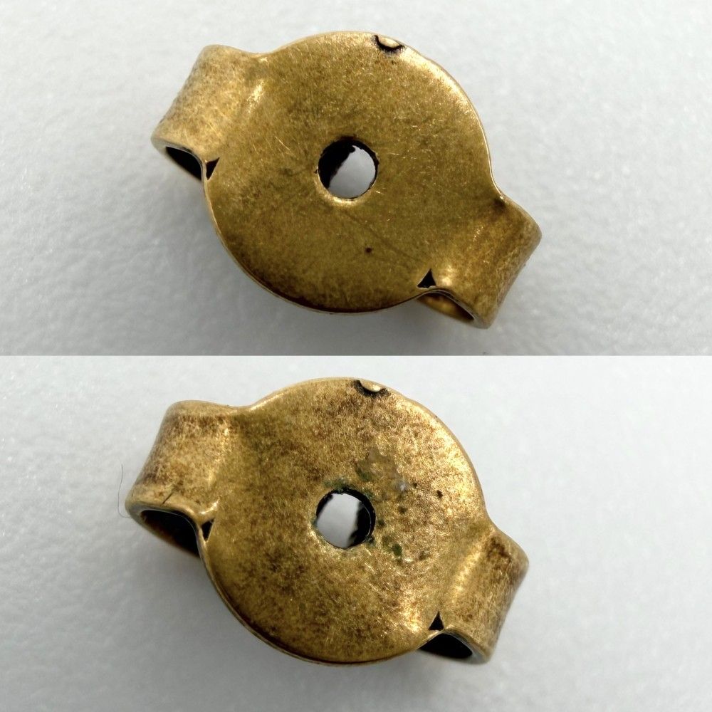 Gucci Earrings Strawberry Motif Interlocking Rhinestone Pink Gold — view 4