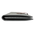 Celine Large Strap Wallet Grained Calf Skin Gray Vintage Pink Bifold — view 4