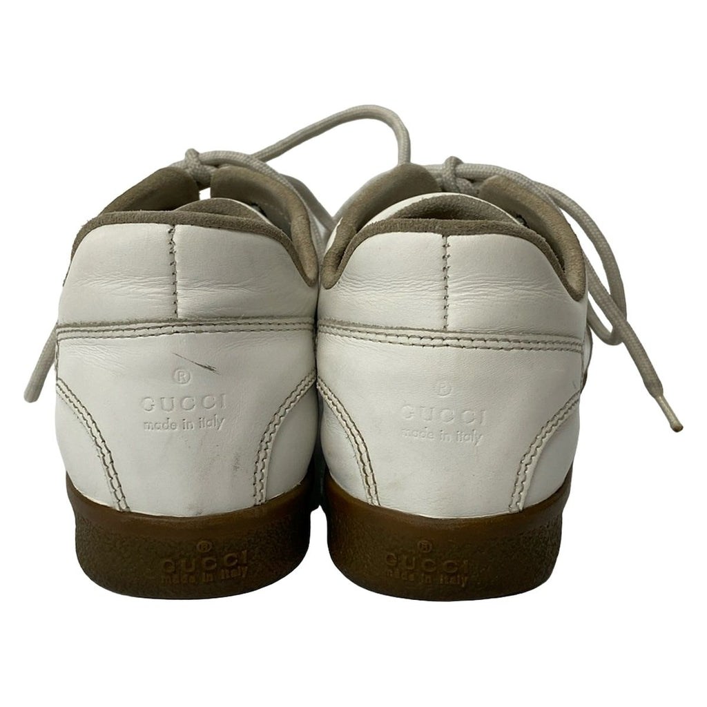 Gucci Sneakers 36.5 White Light Gray Jacket Trainer Leather — view 3