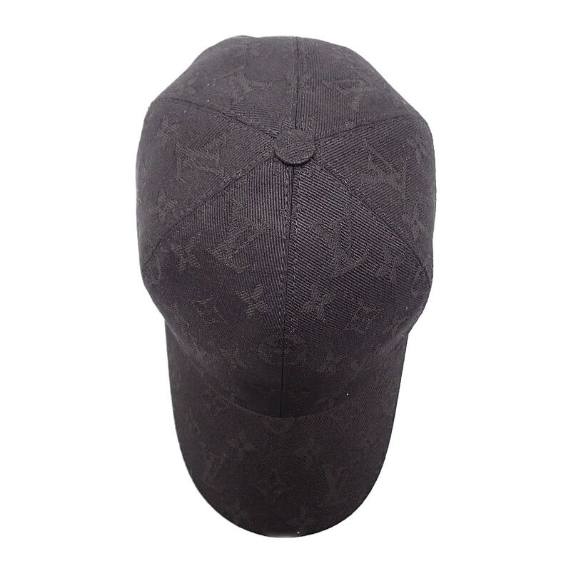 Louis Vuitton Monogram Essential Cap S Hat Cotton Black — view 7