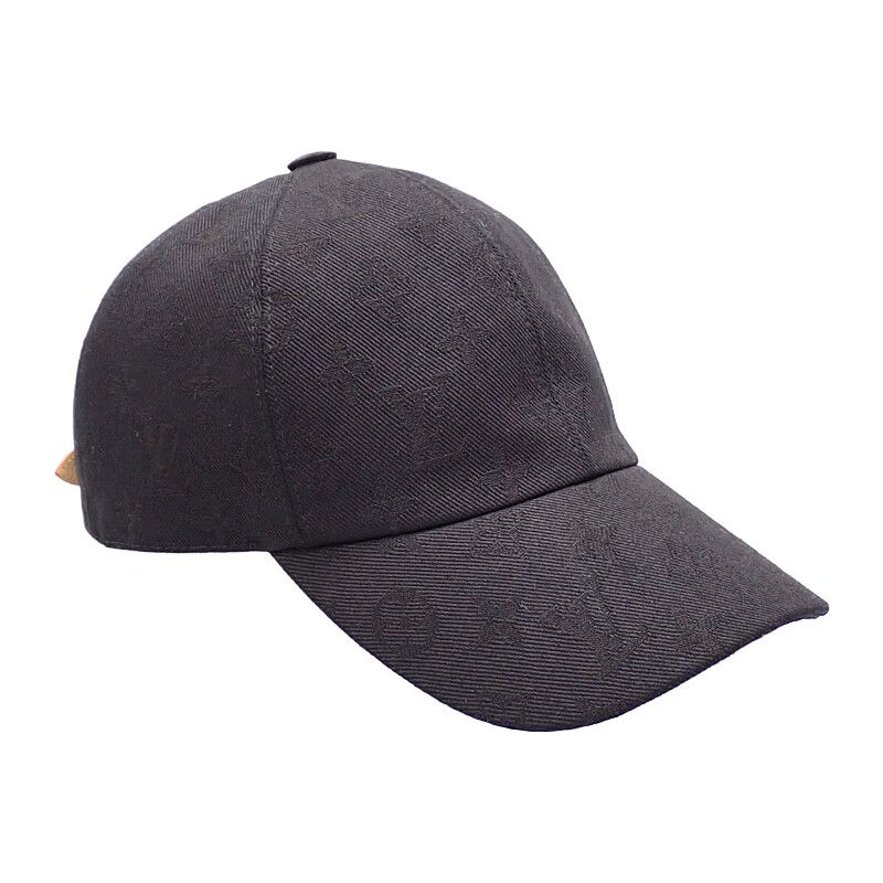 Louis Vuitton Monogram Essential Cap S Hat Cotton Black — view 3