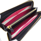 Prada Wallet Saffiano Hibiscus Black Zip Around Adult — view 6