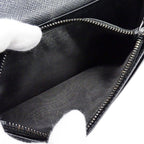 Prada Wallet Saffiano Black Foldable Fashionable Smart — view 8