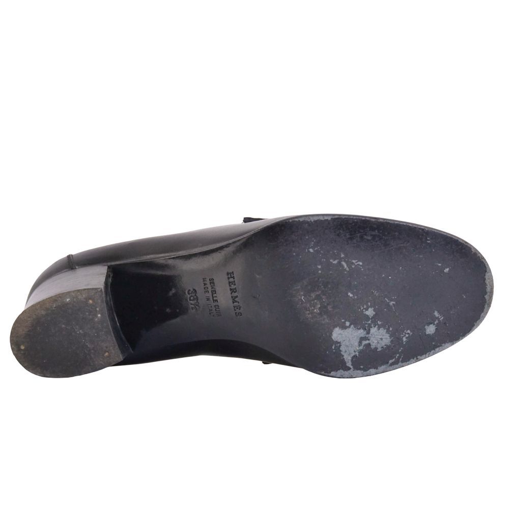 Hermes Loafers Moccasins H Logo Constance Leather — view 8