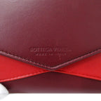 Bottega Veneta Wallet Bifold Leather Gold Red Wine Mini — view 5