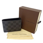 Louis Vuitton Wallet Damier Graphite Bifold Portefeuille Multiple Card Case — view 6