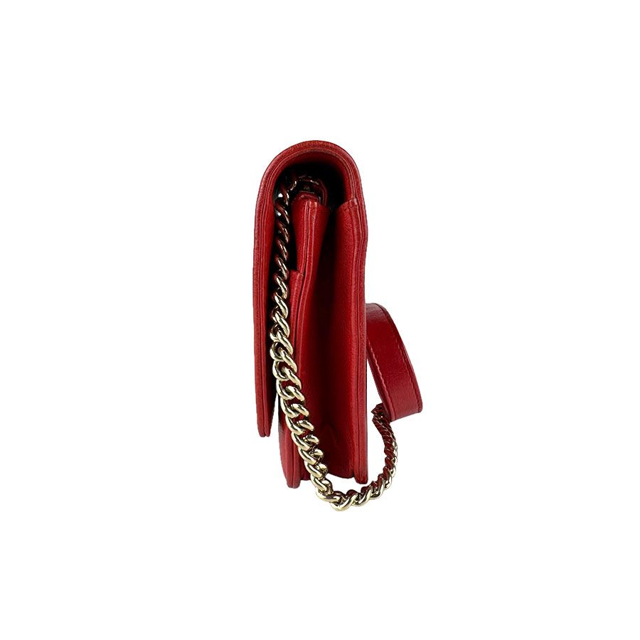Chanel Chain Wallet Red — view 2