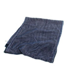 Gucci Scarf Shawl Velour Border Logo Silk Navy — view 5