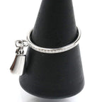 Hermes 18k White Gold Kelly Clochette PM Ring Diamond — view 2