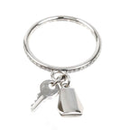 Hermes 18k White Gold Kelly Clochette PM Ring Diamond — view 4