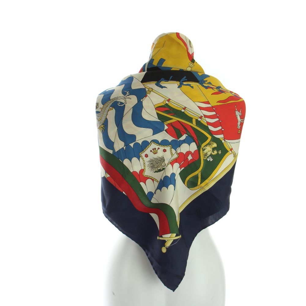 Gucci Large Scarf Shawl Logo All Over Pattern Multicolor — view 2