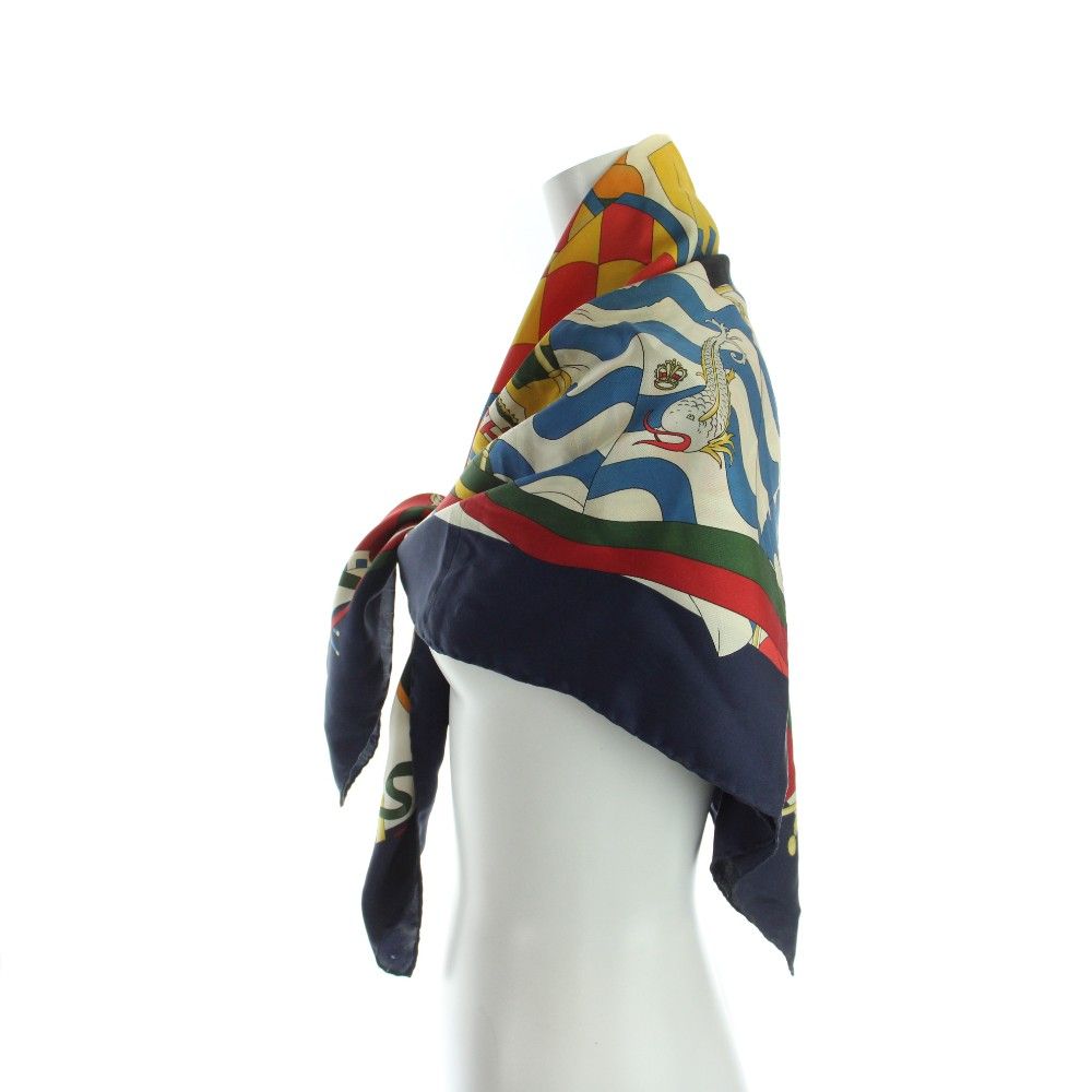 Gucci Large Scarf Shawl Logo All Over Pattern Multicolor — view 3