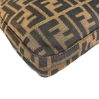 Fendi Zucca Shoulder Bag Canvas Brown — view 7