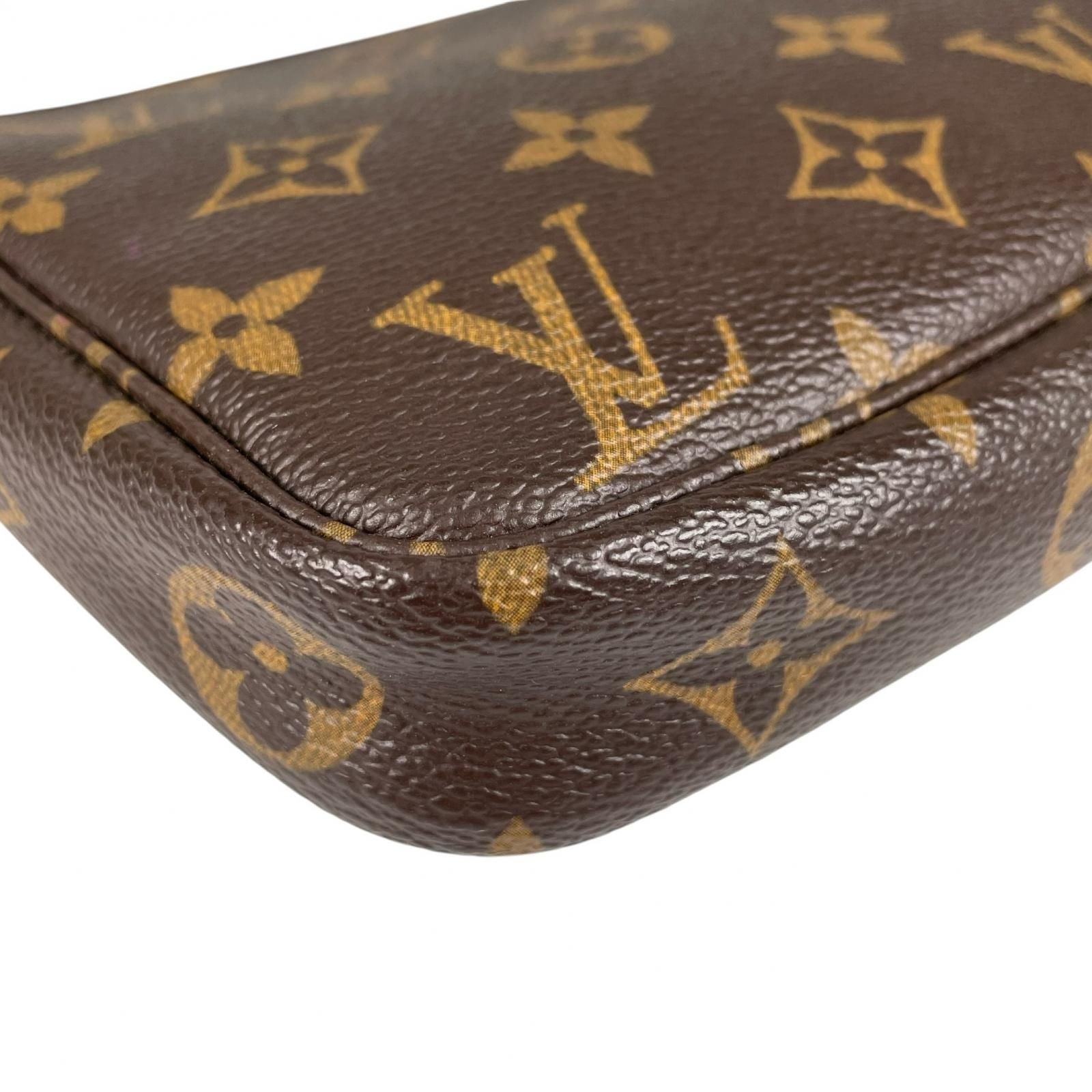 Louis Vuitton Pochette Accessoires Handbag Monogram Canvas Brown — view 7