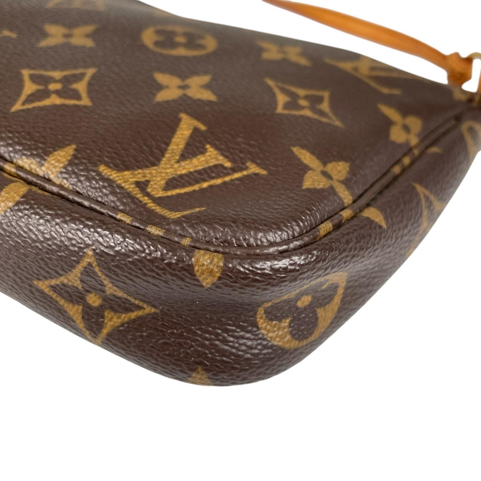 Louis Vuitton Pochette Accessoires Handbag Monogram Canvas Brown — view 6