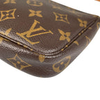 Louis Vuitton Pochette Accessoires Handbag Monogram Canvas Brown — view 8