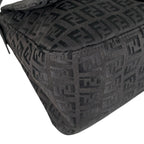 Fendi Zucchino Mamma Baguette Shoulder Bag Canvas Black — view 7