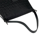 Fendi Zucchino Mamma Baguette Shoulder Bag Canvas Black — view 5
