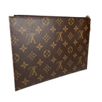 Louis Vuitton Carrousel Pouch Monogram Canvas Brown — view 3