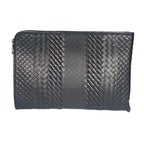 Bottega Veneta Intrecciato Clutch Leather Black