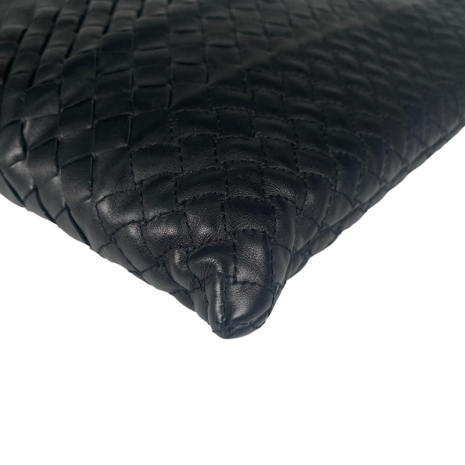 Bottega Veneta Intrecciato Clutch Leather Black — view 6
