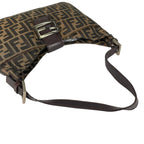 Fendi Zucca Hobo Shoulder Bag Canvas Brown — view 5