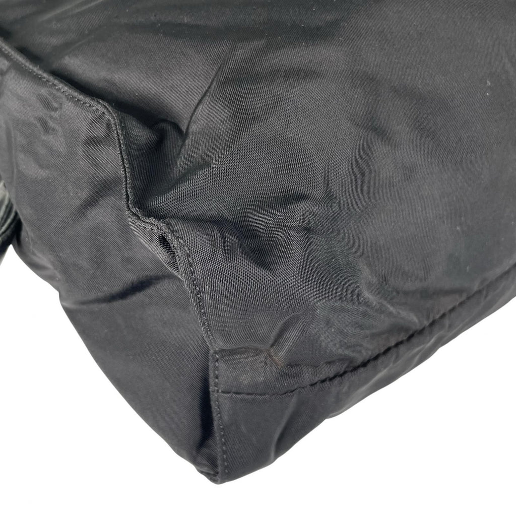 Prada Triangle Logo Tote Bag Nylon Black — view 8