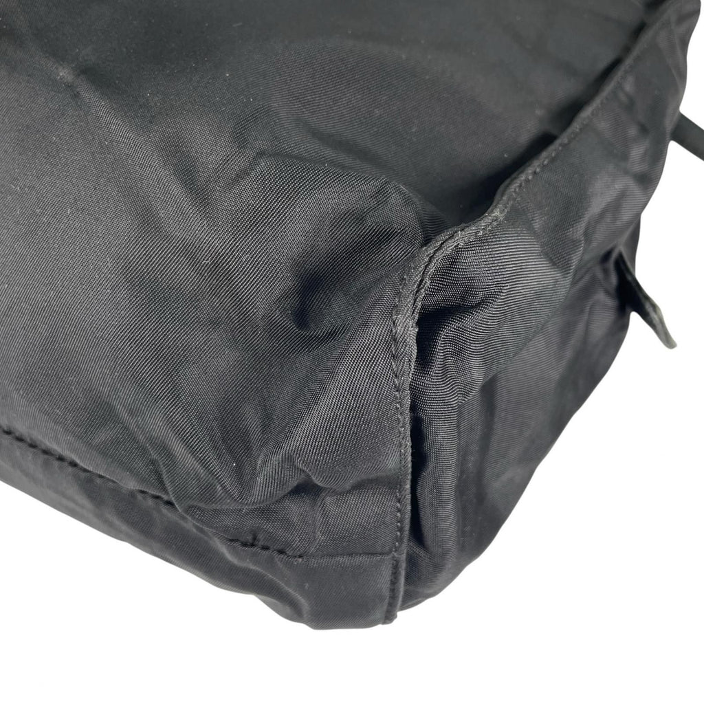 Prada Triangle Logo Tote Bag Nylon Black — view 7