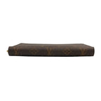 Louis Vuitton Wallet Zippy Organizer Brown Monogram Zip Around Travel Case Gold — view 4