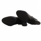 Hermes Joueuse Leather Short Boots Kelly Side Zip 35 Black — view 6