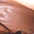 Hermes Joueuse Leather Short Boots Kelly Side Zip 35 Black — view 7