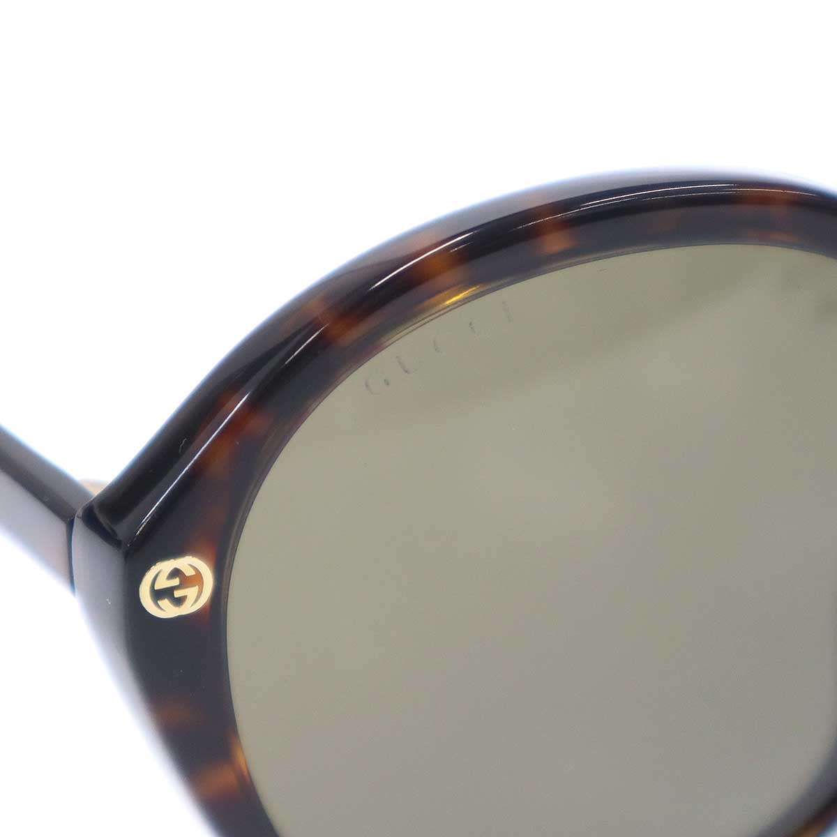 Gucci Round Frame Sunglasses Eyewear Brown — view 8