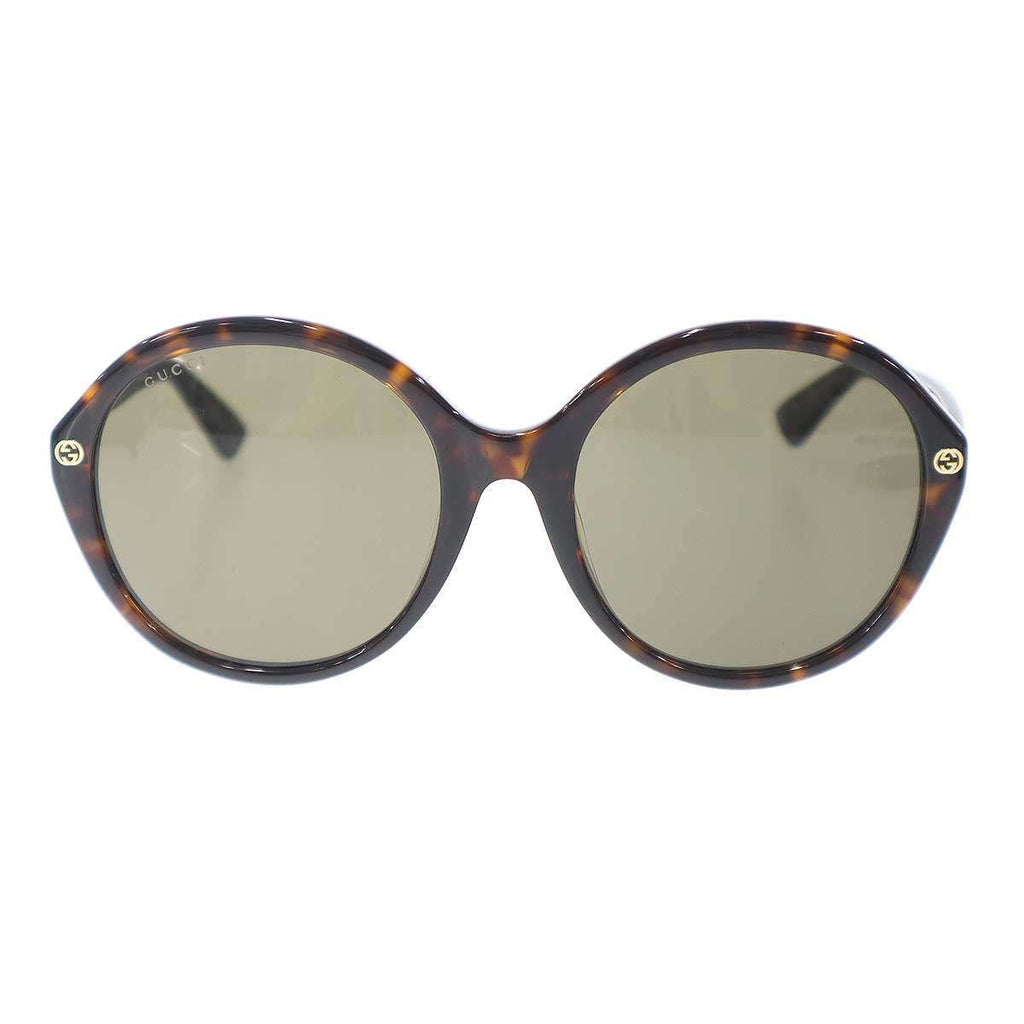 Gucci Round Frame Sunglasses Eyewear Brown — view 2