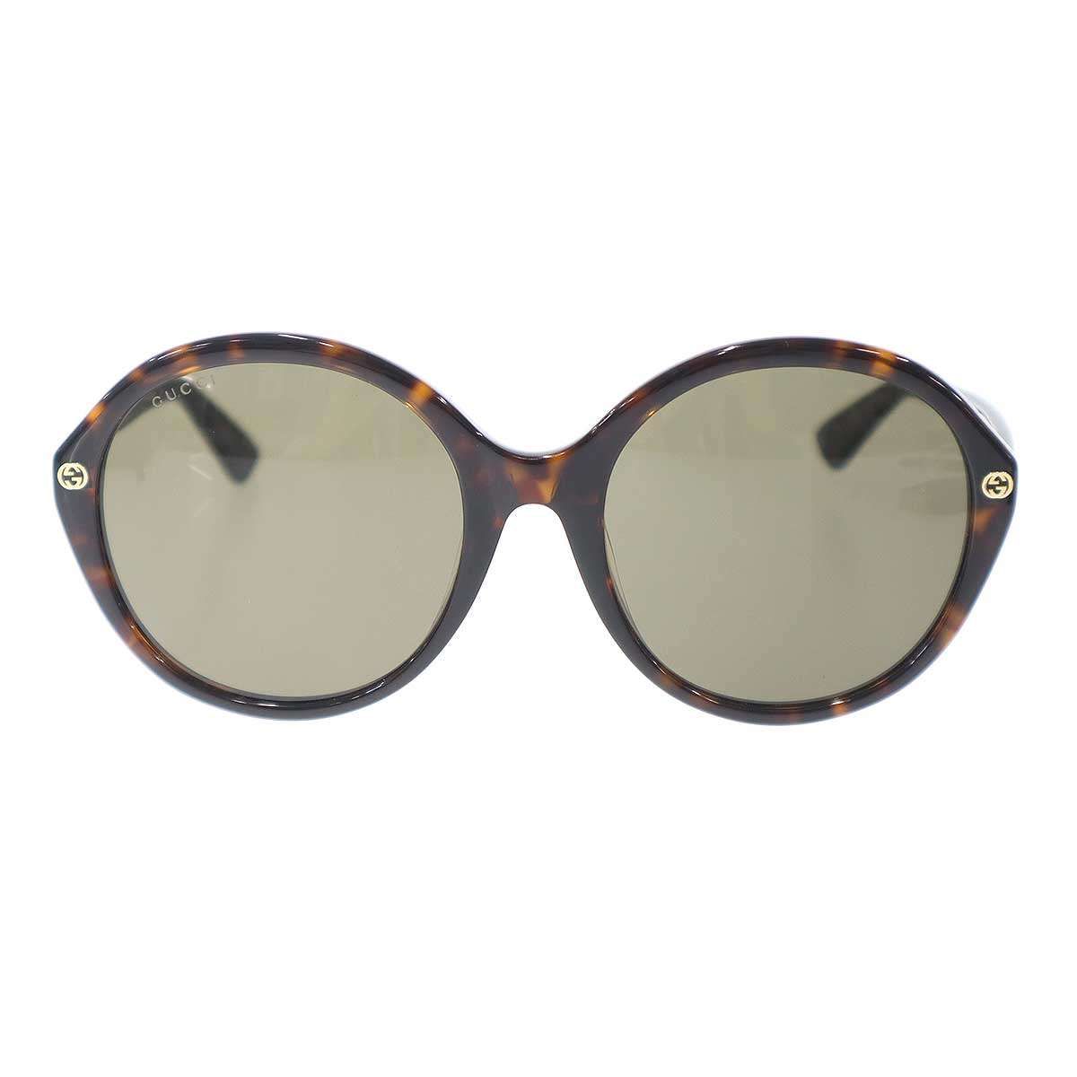 Gucci Round Frame Sunglasses Eyewear Brown — view 2