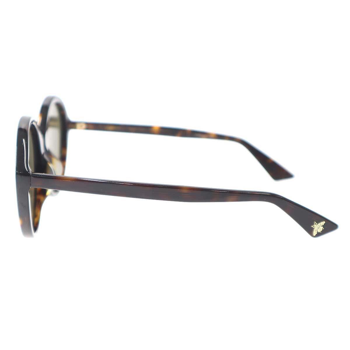 Gucci Round Frame Sunglasses Eyewear Brown — view 3