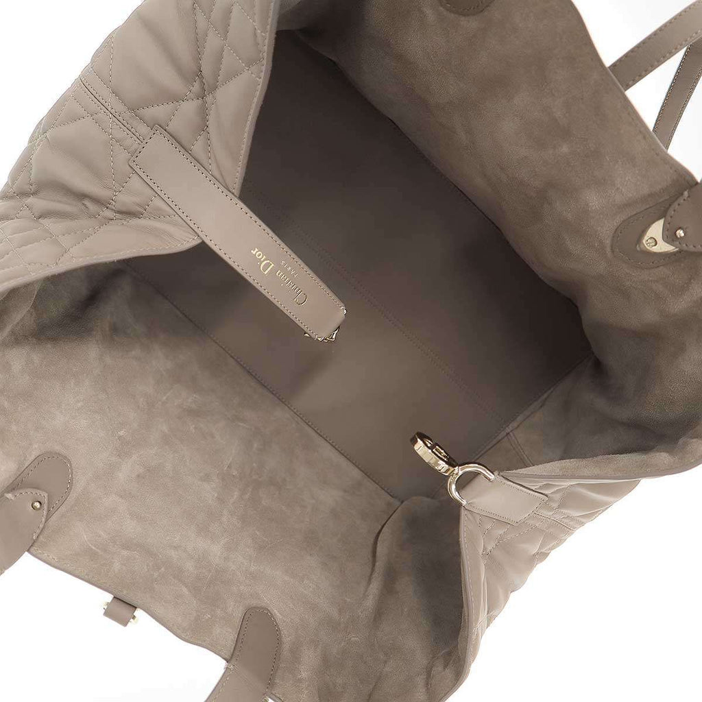 Dior Toujours Bag Large Macro Cannage Calfskin Beige — view 6