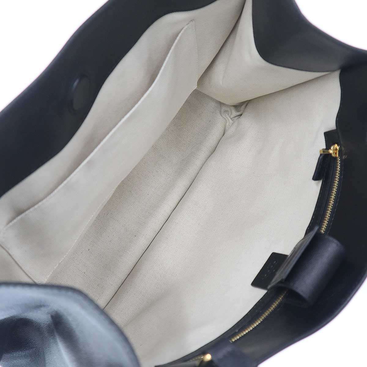 Gucci Horsebit Leather Tote Black — view 6