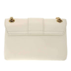 Celine Victoire Triomphe Shoulder Bag Soft Sapul Cafskin White — view 3