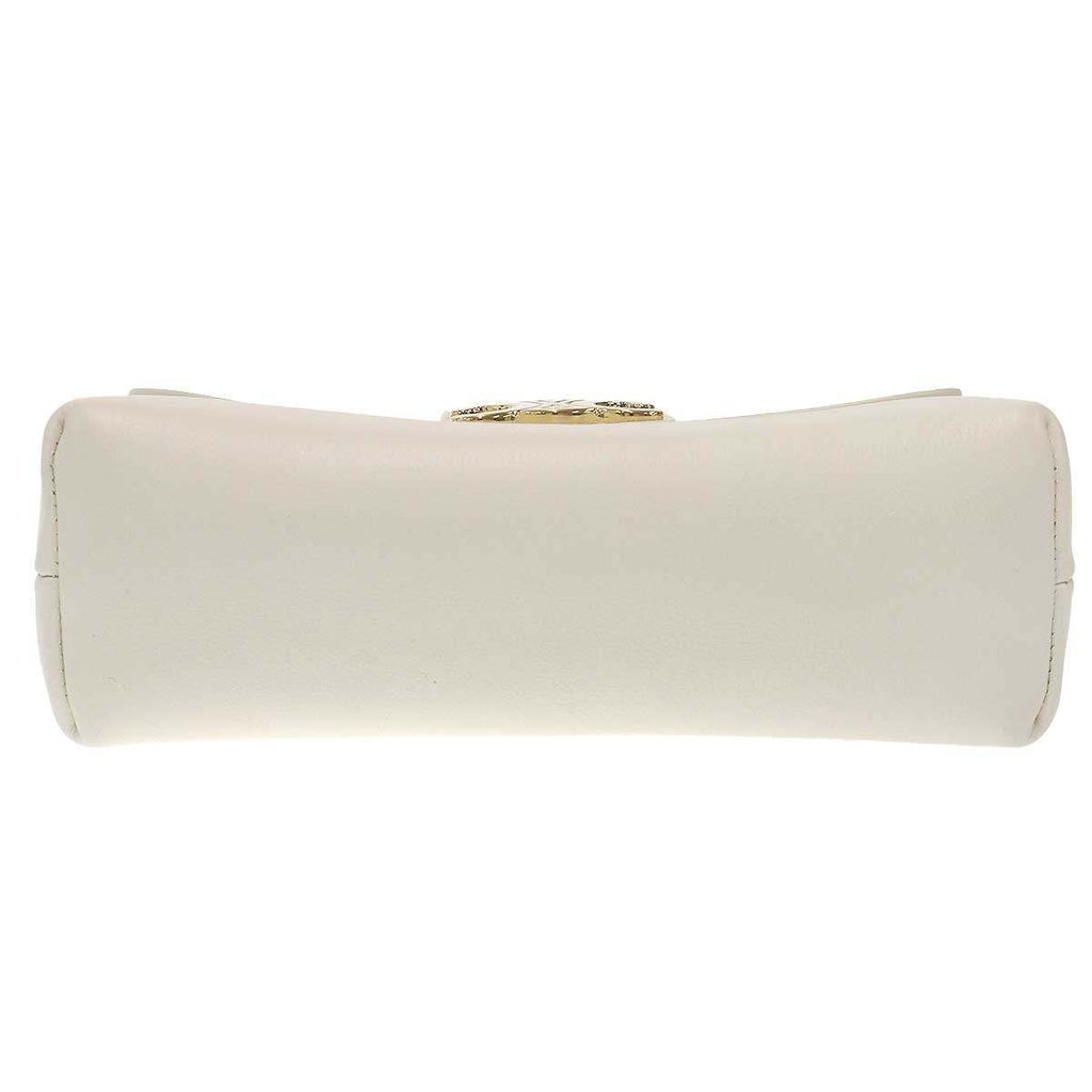Celine Victoire Triomphe Shoulder Bag Soft Sapul Cafskin White — view 5
