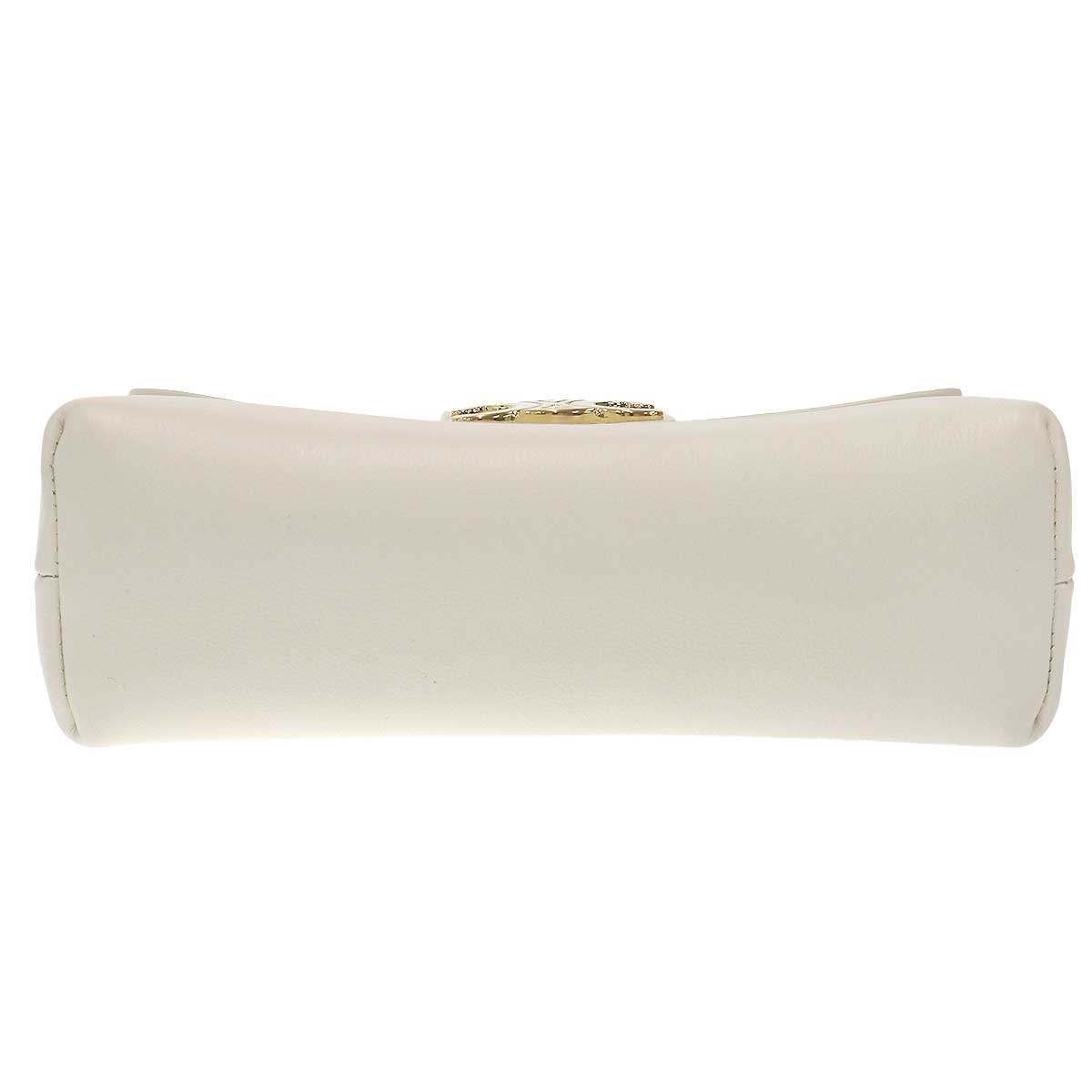 Celine Victoire Triomphe Shoulder Bag Soft Sapul Cafskin White — view 5