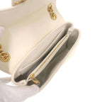 Celine Victoire Triomphe Shoulder Bag Soft Sapul Cafskin White — view 7