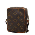 Louis Vuitton Monogram Mini Danube Shoulder Bag Brown Leather — view 2